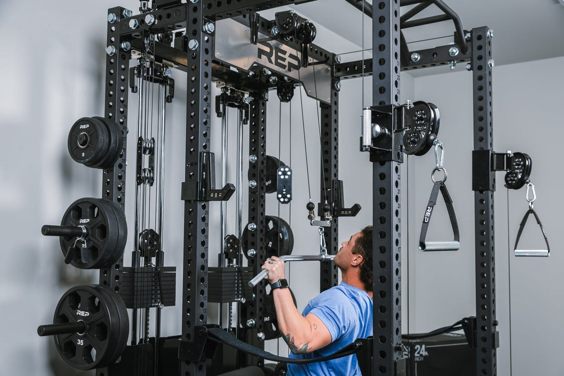 One of the best all-in-one power racks from REP Fitness, featuring the ARES 2.0 cable system.