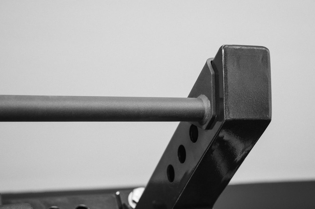 Close-Up of Pull-Up Bar Extension Brackets With Ares 2.0 4-Post Pull-Up Bar