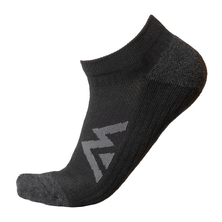 The REP Fitness REP® Midweight Low Cut Sock in Heather Black/Heather Cool Gray front