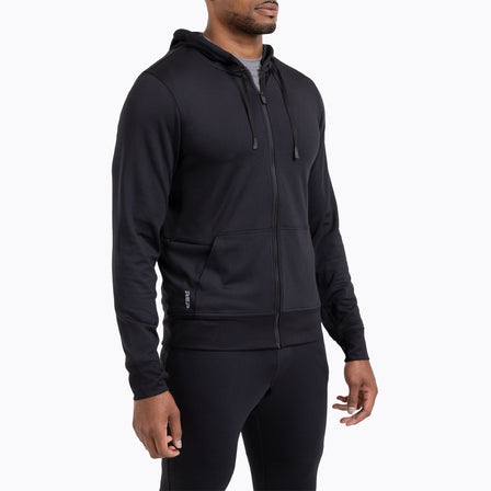 The REP Fitness Men's Attis Jacket in Heather Black front