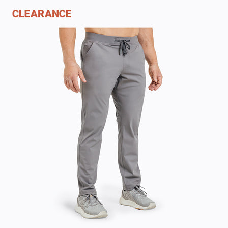 Clearance for the REP Fitness Men's Felix Pants in Cool Gray on body