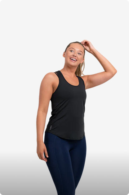 Black tank top