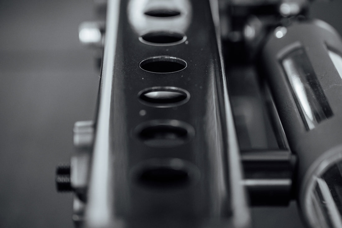 Close-up of Front Foot Extension Pair 2.0 holes on top 