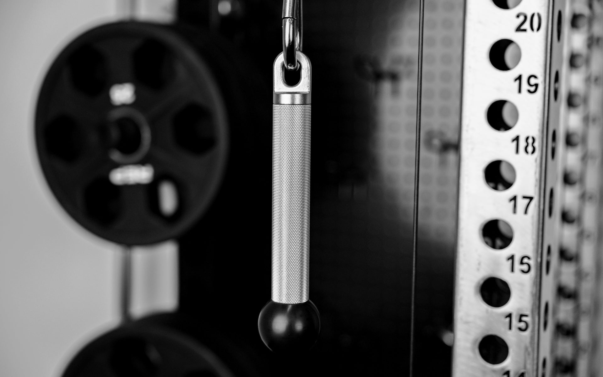 The REP® x Kleva Built® ISO Pushdown Grip on a REP Ares™ 2.0 cable attachment
