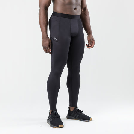 The REP Fitness Men's Virtus Light Compression Tights in Black front
