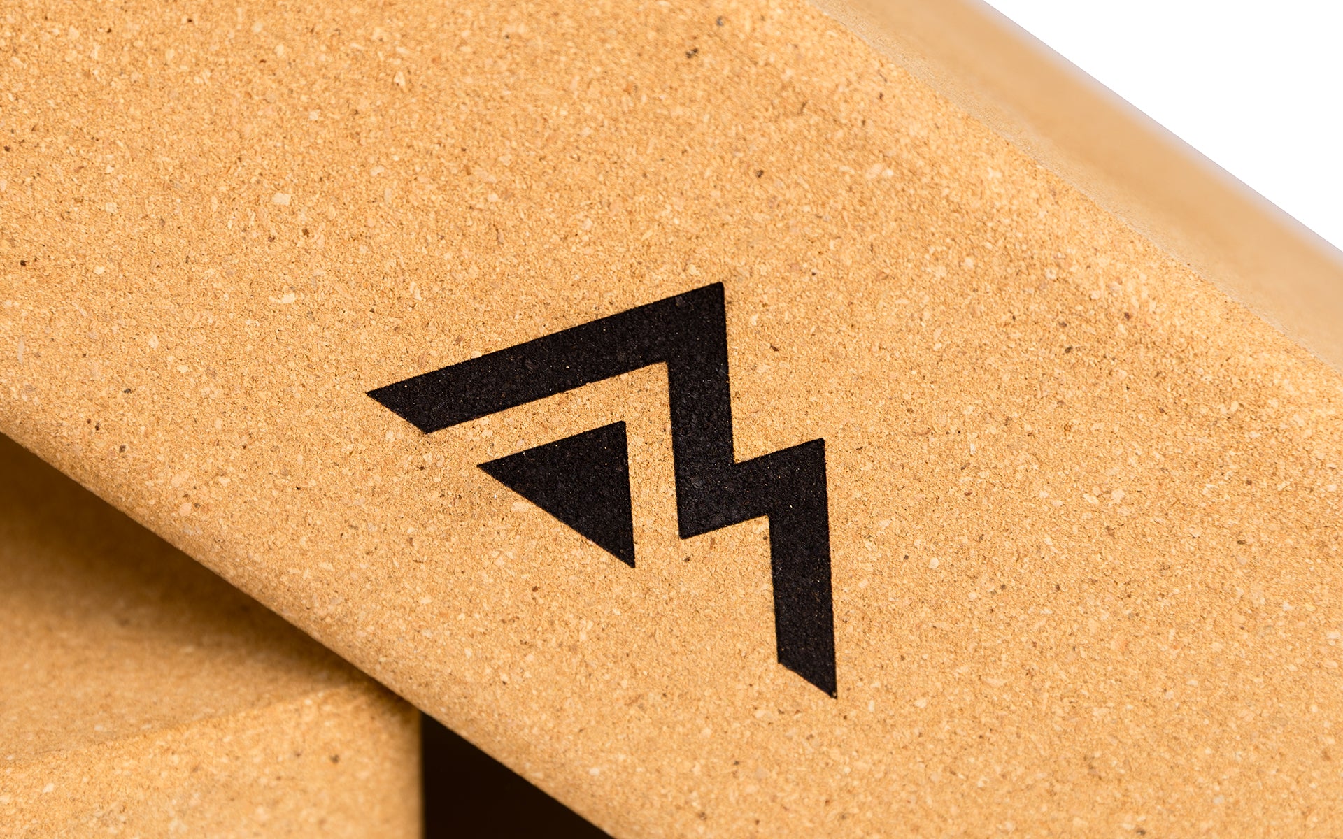 up close of rep mountain logo on blocks