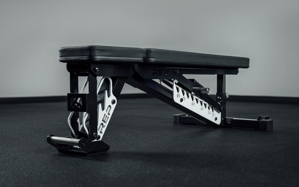 Metallic black with White ladders AB-5200 2.0 bench