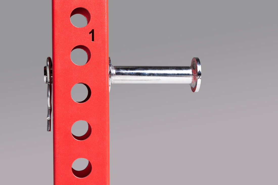 Omni Rack Uprights Close Up With Band Peg