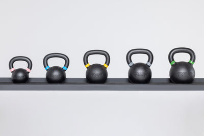 8-24kg Kettlebell set on a rack
